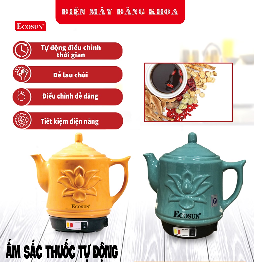 Ấm sắc thuốc Ecosun SD4526