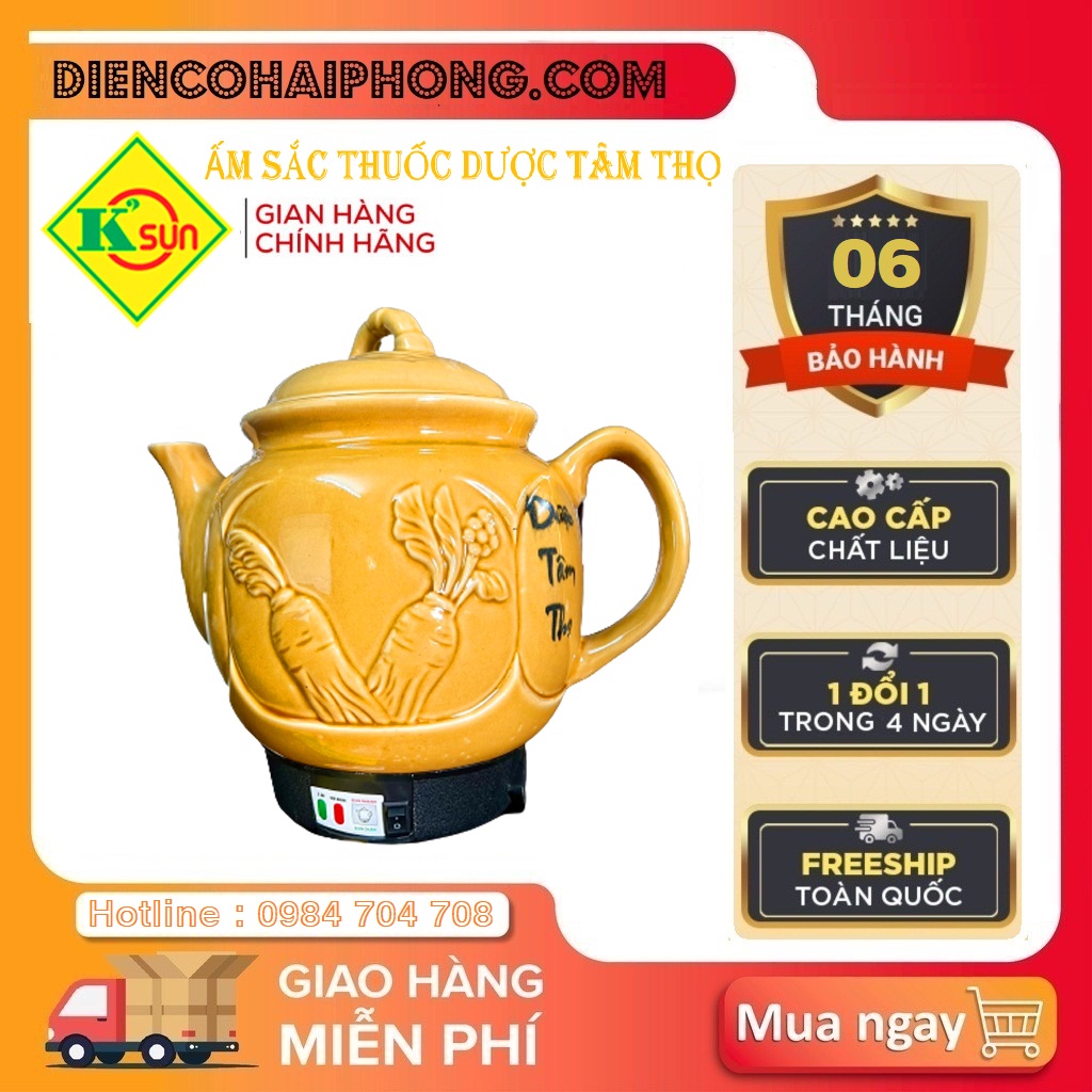 Ấm sắc thuốc dược tâm thọ (5 Lít)