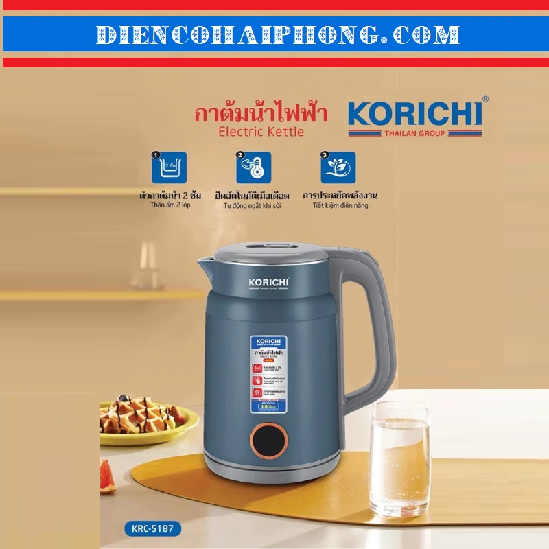 Ấm siêu tốc 1.8L Korichi 5187