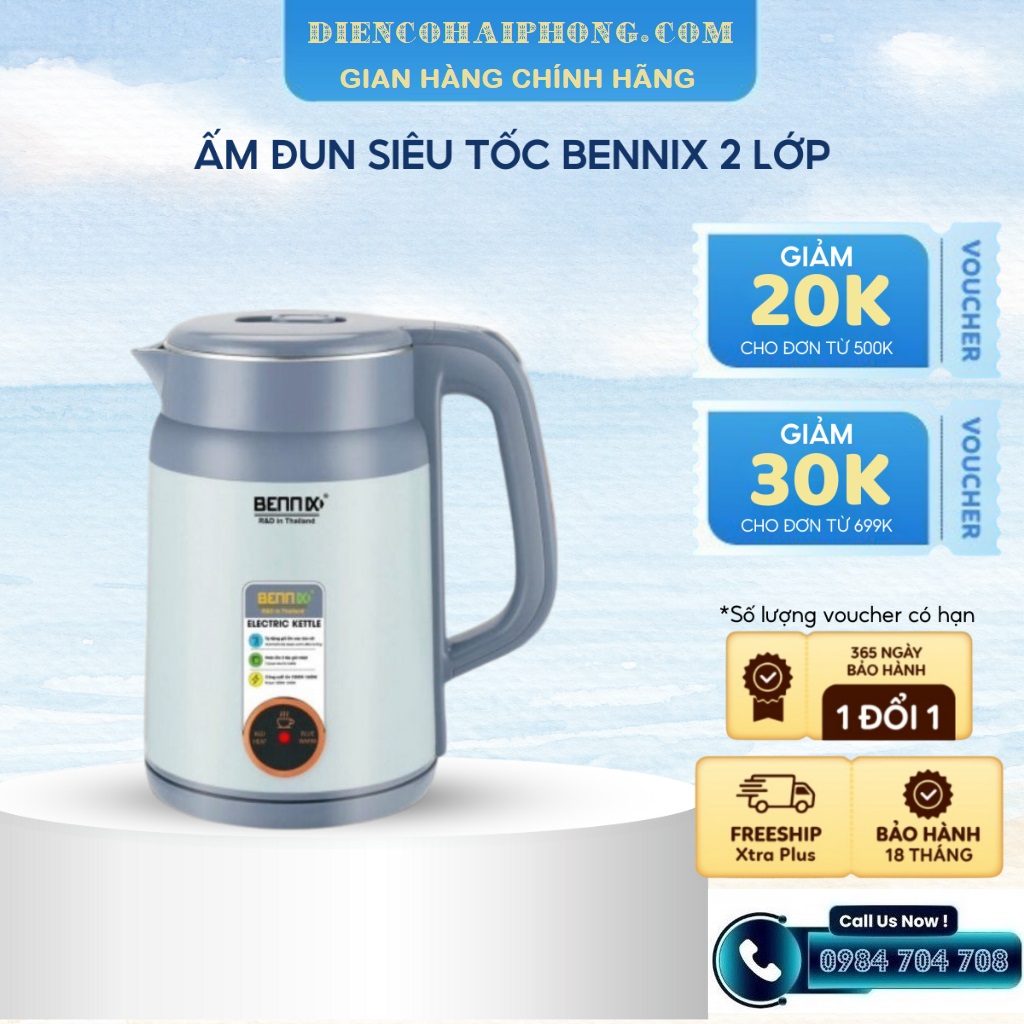 Ấm siêu tốc Bennix BN-200EK