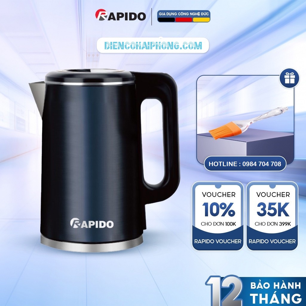 BÌNH ĐUN SIÊU TỐC RAPIDO 1.7 LÍT RK1717