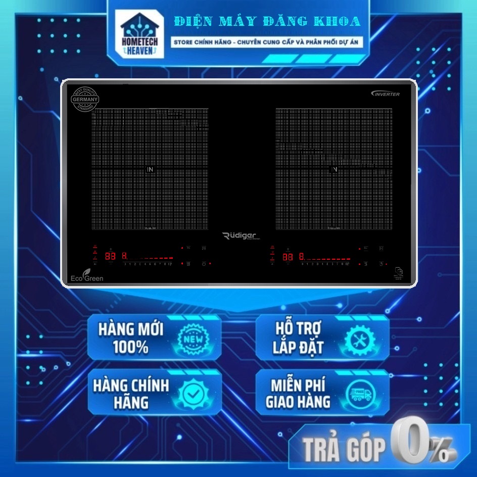 Bếp từ Rudiger RIC-T66 ( tặng hút mùi )