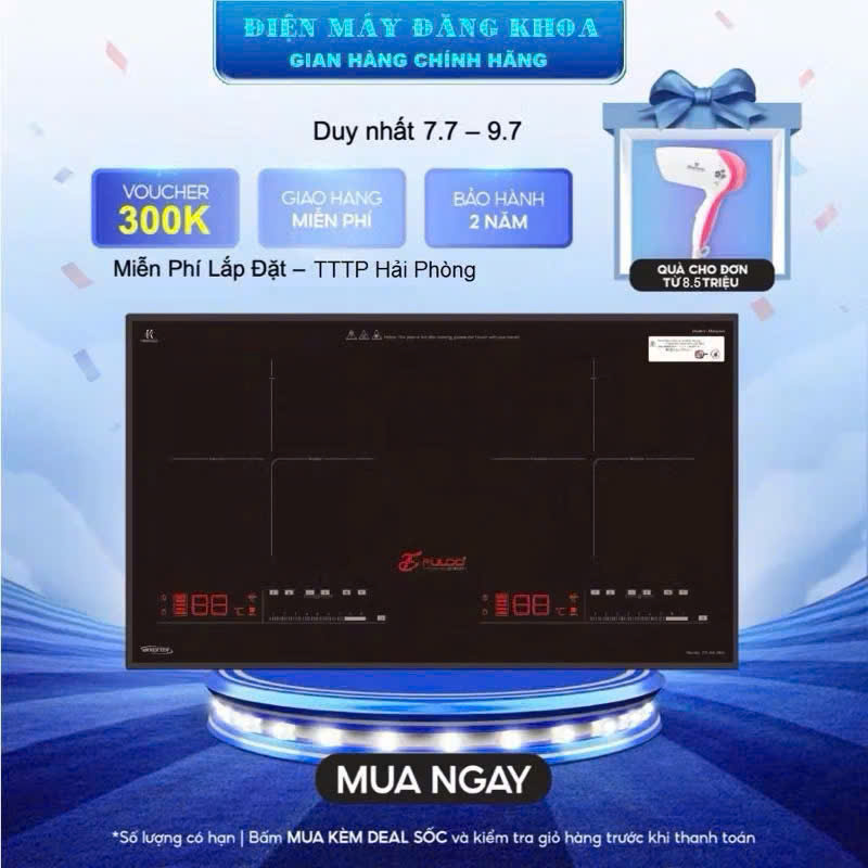 BẾP ĐÔI ĐIỆN TỪ FULCO FC-ML886i