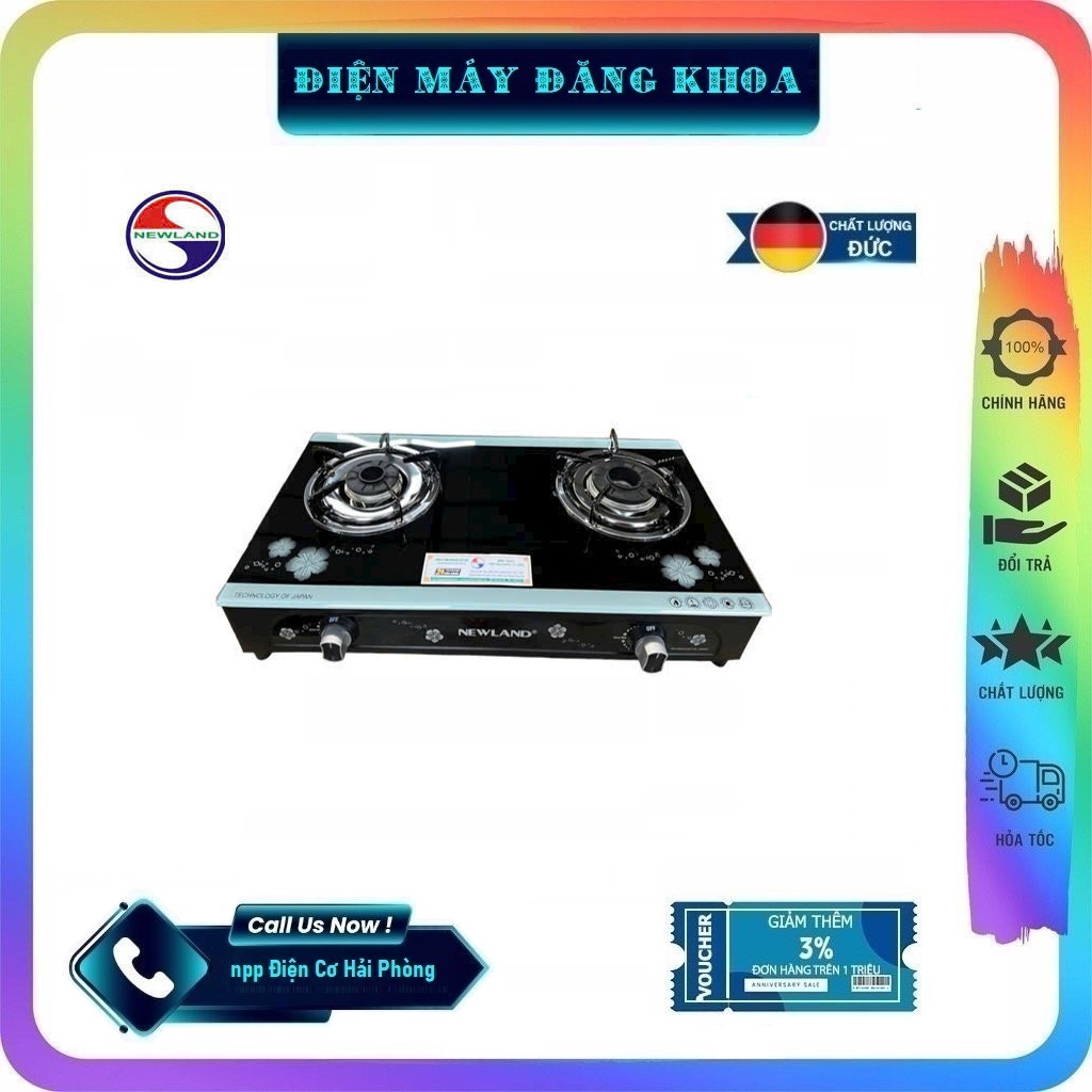 Bếp gas dương Newland 380s