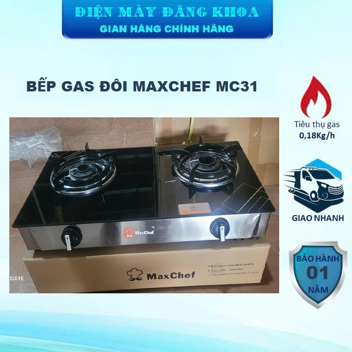 BẾP GAS ĐÔI MAXCHEF MC31