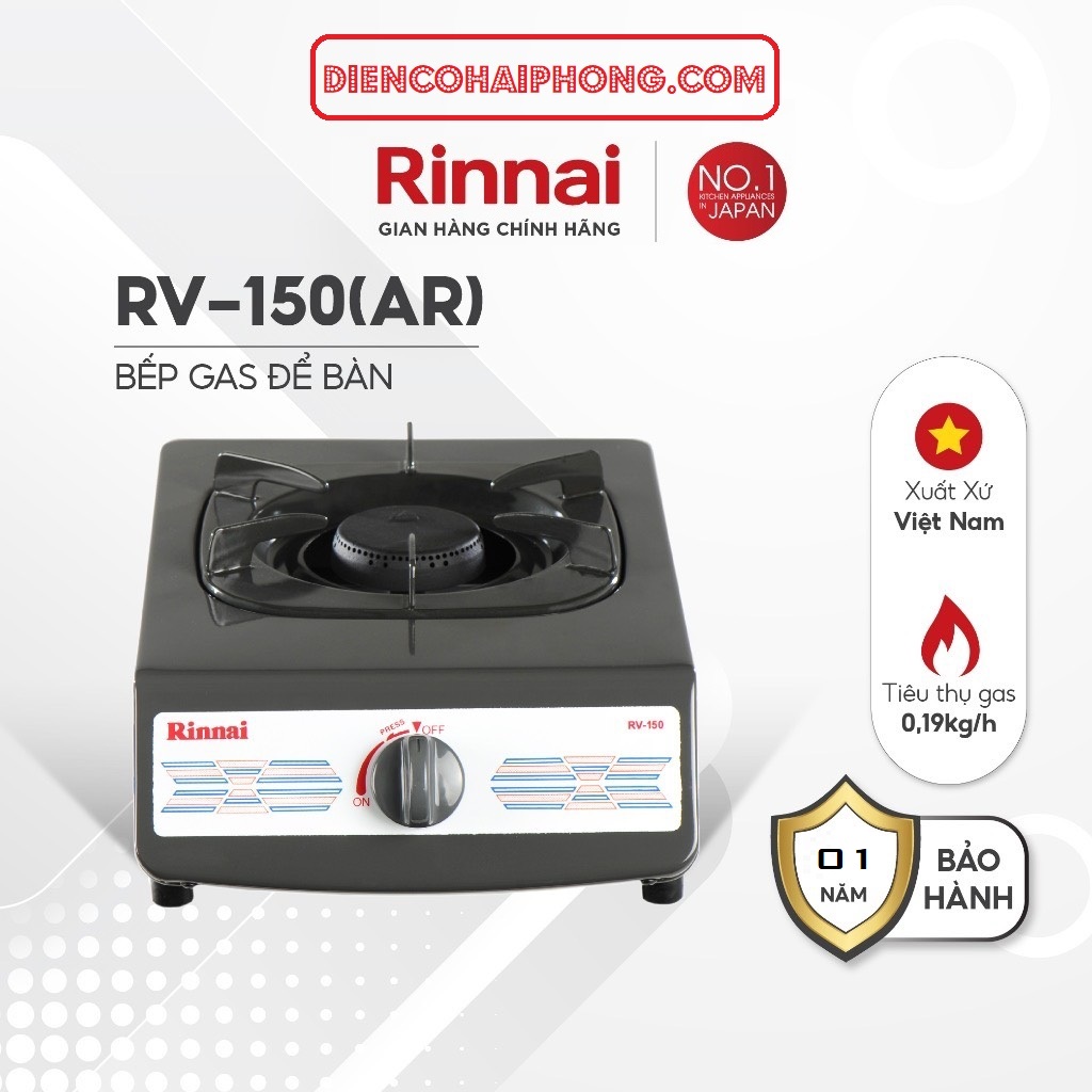 Bếp gas đơn Rinnai RV-150(AR)