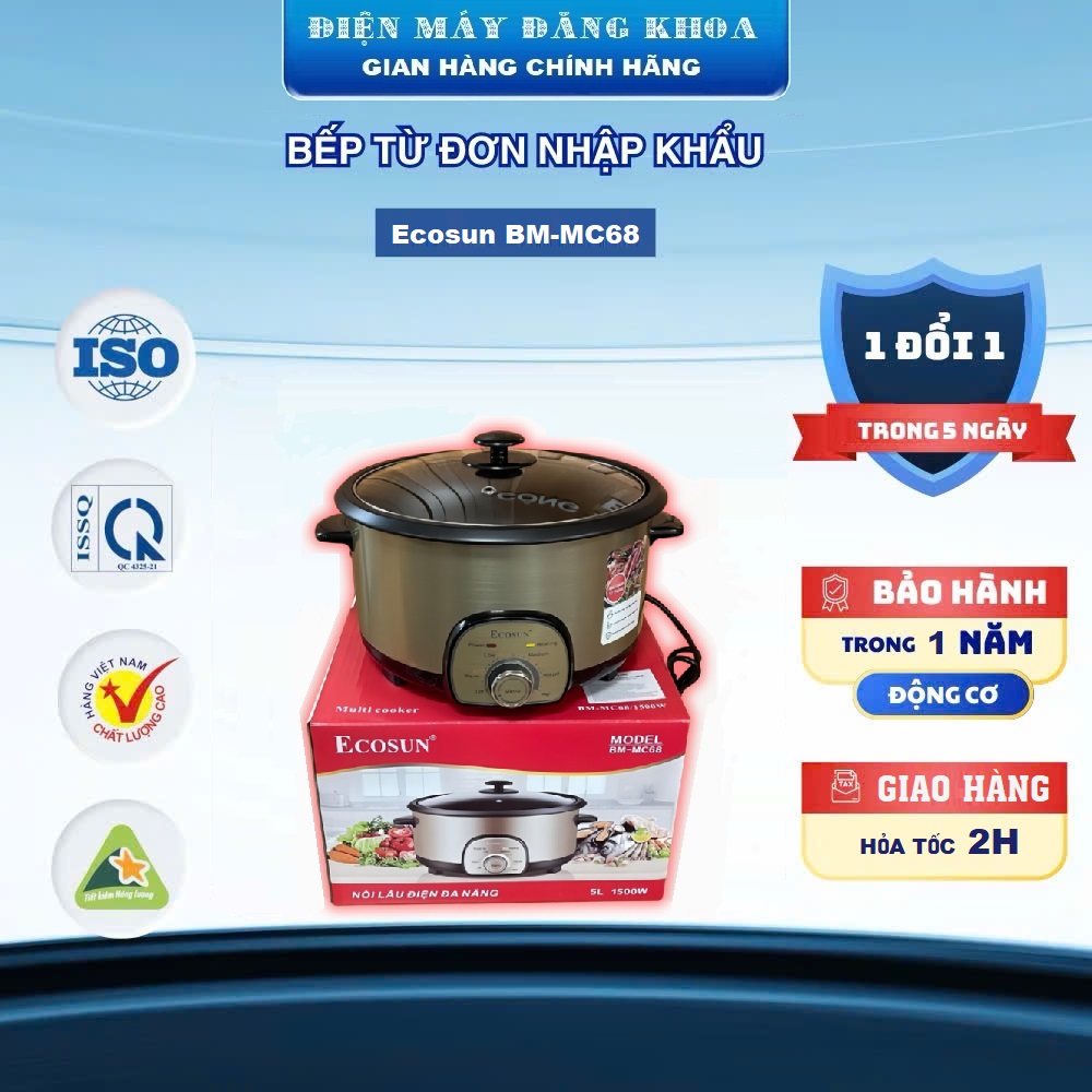 Nồi lẩu điện Ecosun BM-MC68 5L