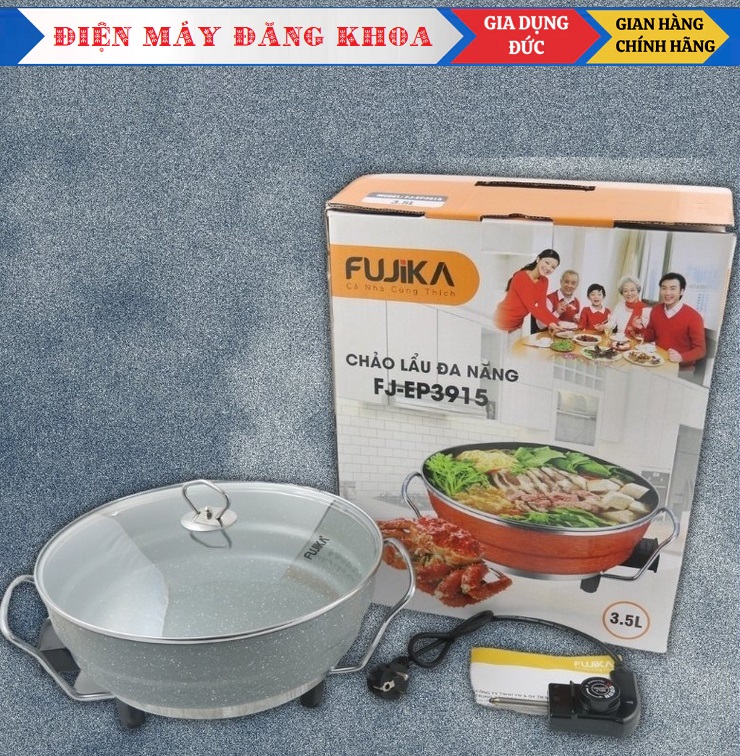Chảo Lẩu Đa Năng FUJIKA EP 3915 3.5l Vân đá