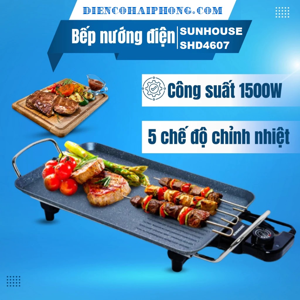 Bếp nướng điện Sunhouse SHD4607 Hàng chính hãng