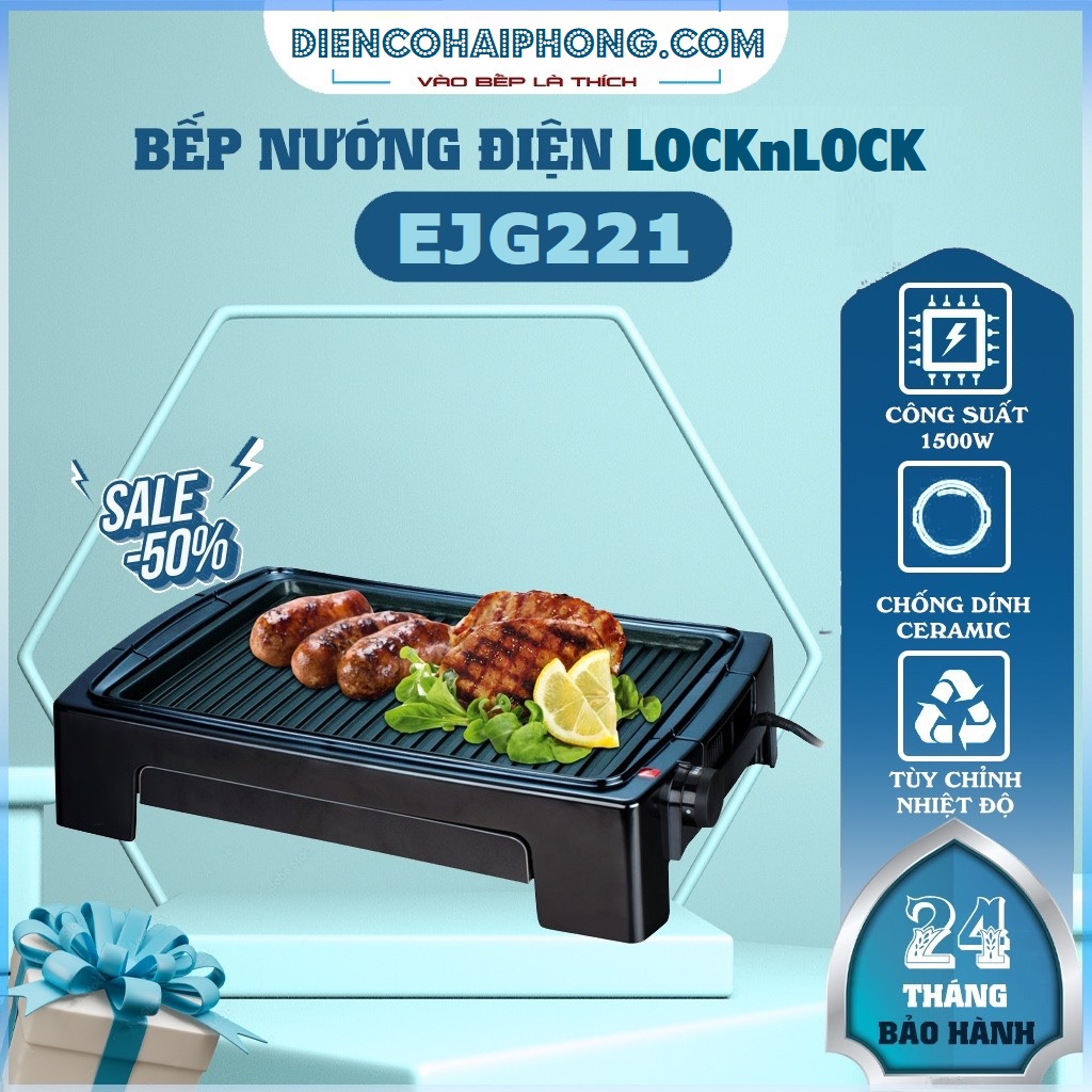 Bếp Nướng Điện Lock&Lock EJG221 Hàng chính hãng