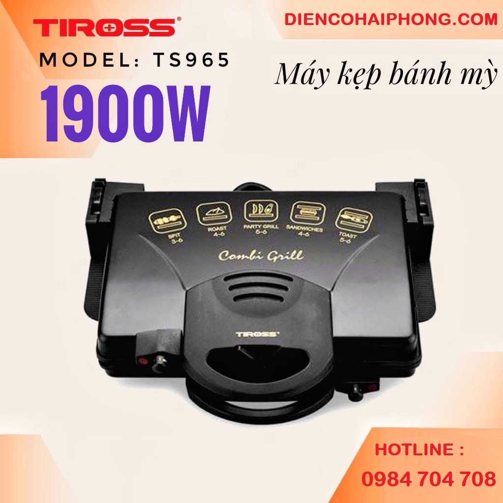 Máy nướng ép bánh mỳ Tiross TS965