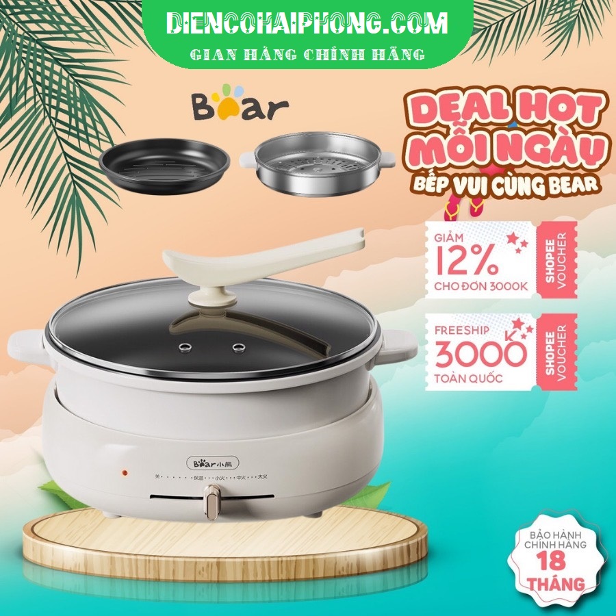 Nồi lẩu đa năng Bear DHG-C40W2