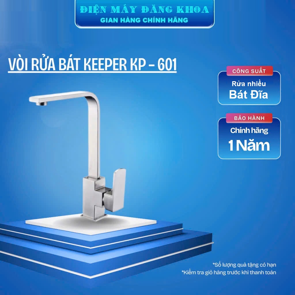 Vòi rửa bát nóng lạnh thân vuông Sus inox 304