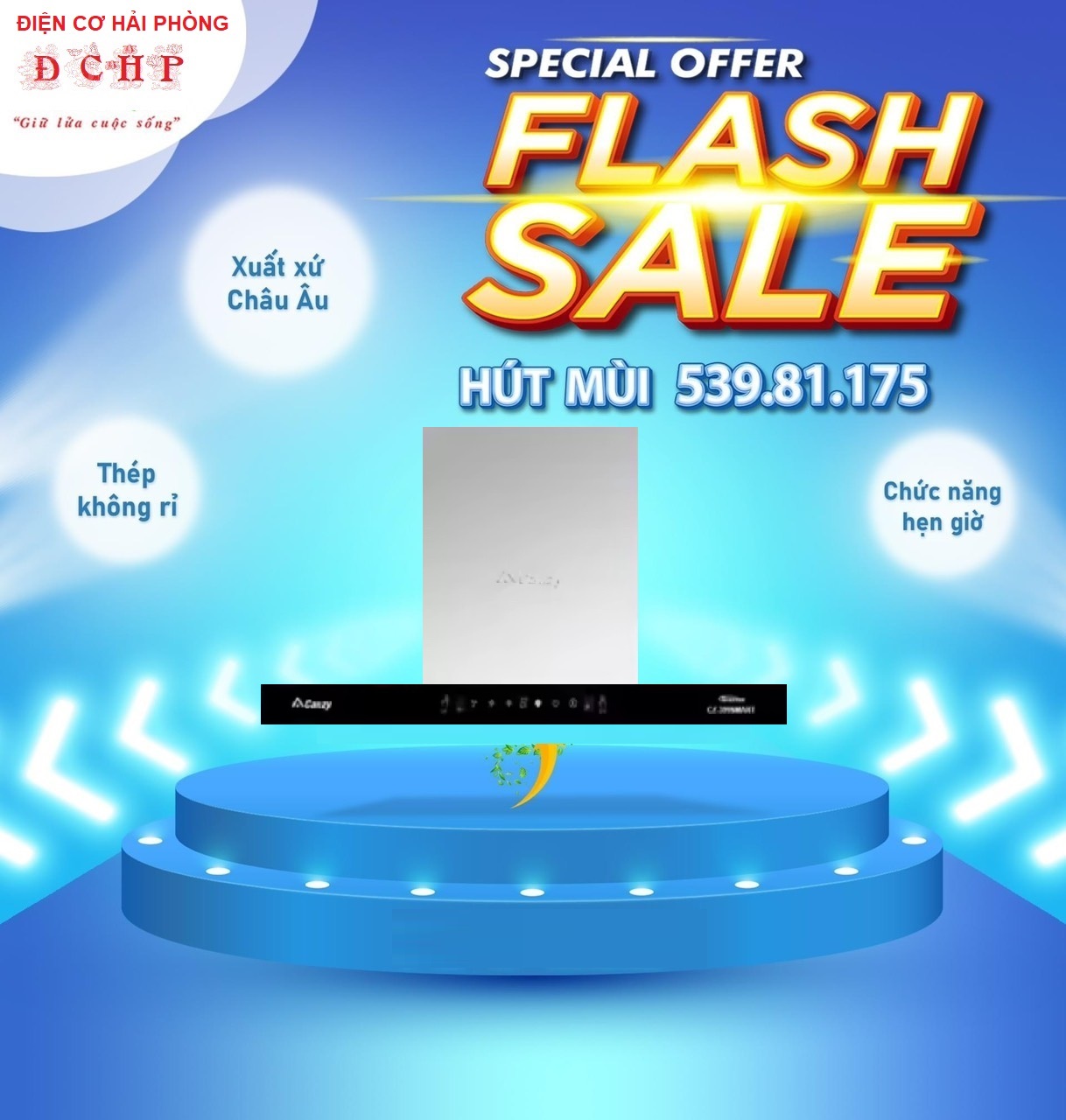 MÁY HÚT MÙI CHỮ T CANZY CZ-399 SMART