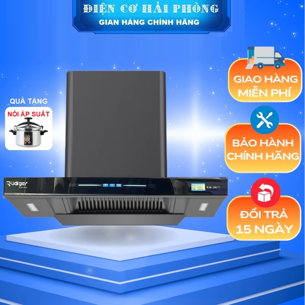 Máy hút mùi Rudiger RSK-2407T TẶNG NỒI 500k