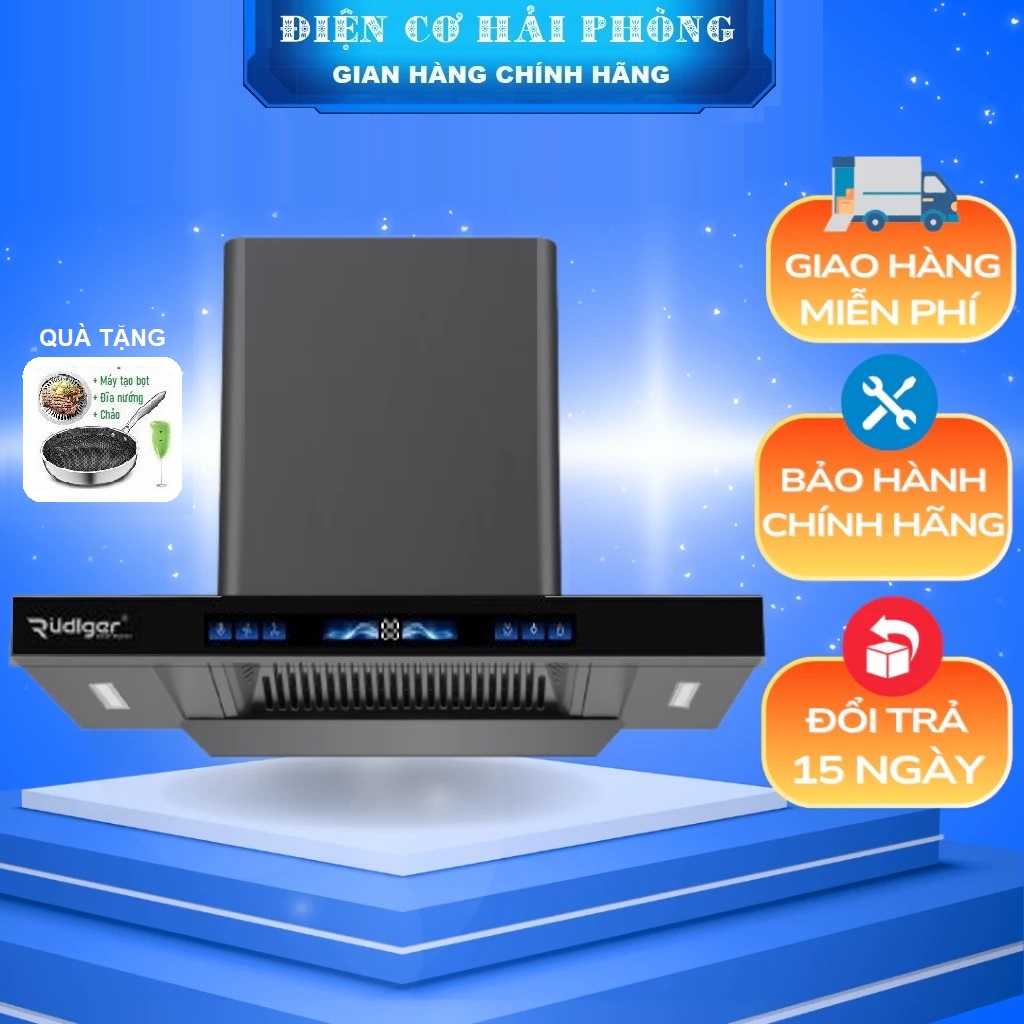 Máy hút mùi Rudiger RSK-2406T tặng chảo