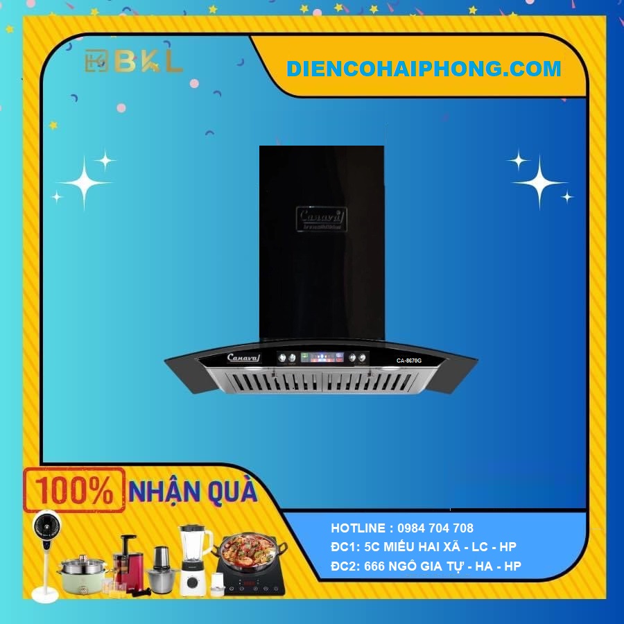 MÁY HÚT MÙI CANAVAL CA8670G