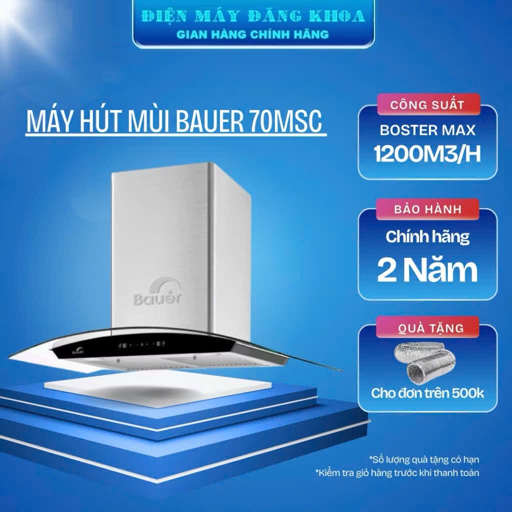 MÁY HÚT MÙI BAUER BCG-70MSC ( Cảm ứng , vẫy tay )