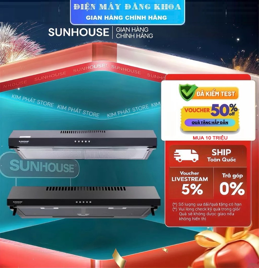 Máy hút mùi âm tủ Sunhouse SHB6118B
