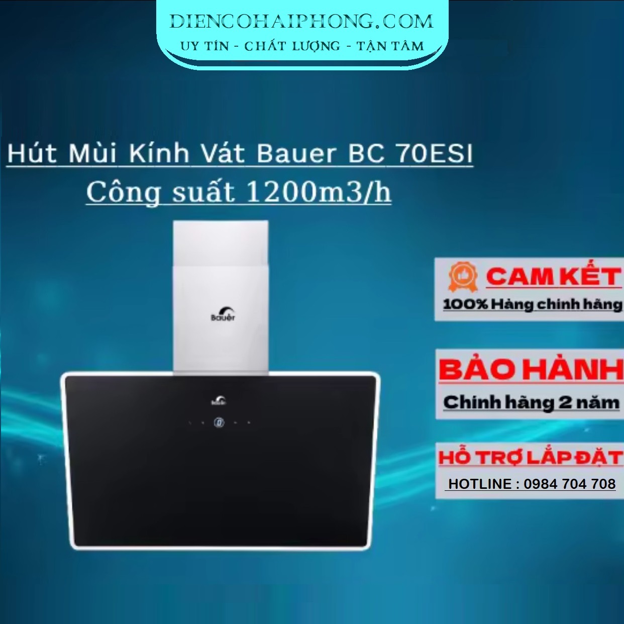 MÁY HÚT MÙI BAUER BC-70ESI