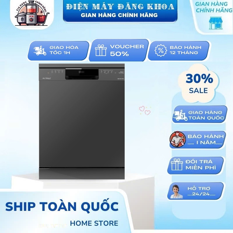 Máy rửa bát độc lập Eurosun SMS18EU79Pro