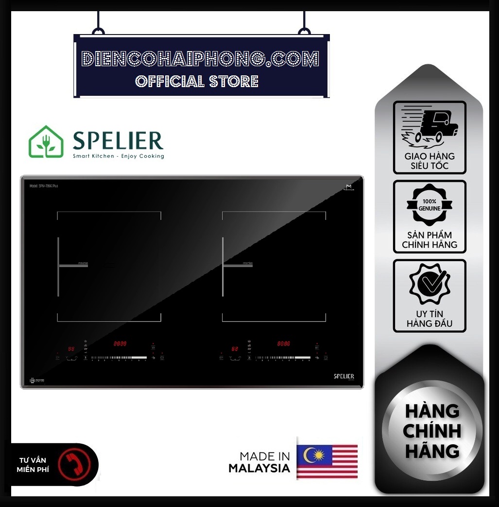 BẾP TỪ ĐÔI SPELIER SPM-T86K PLUS