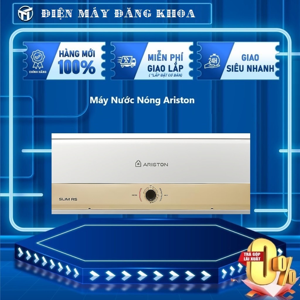 Bình nóng lạnh gián tiếp Ariston 30L Slim3 30 RS MT