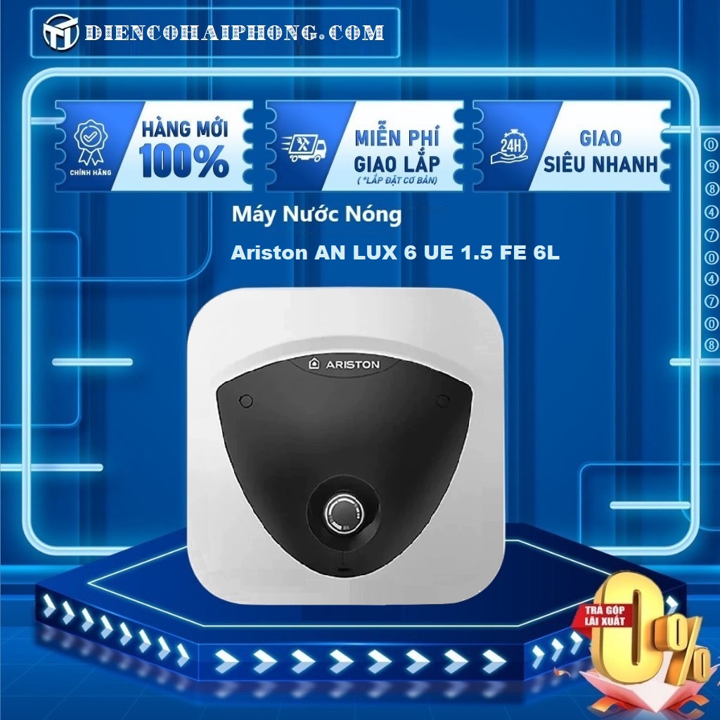 Bình nóng lạnh 6L Ariston AN LUX 6 UE 1.5 FE (undersink)