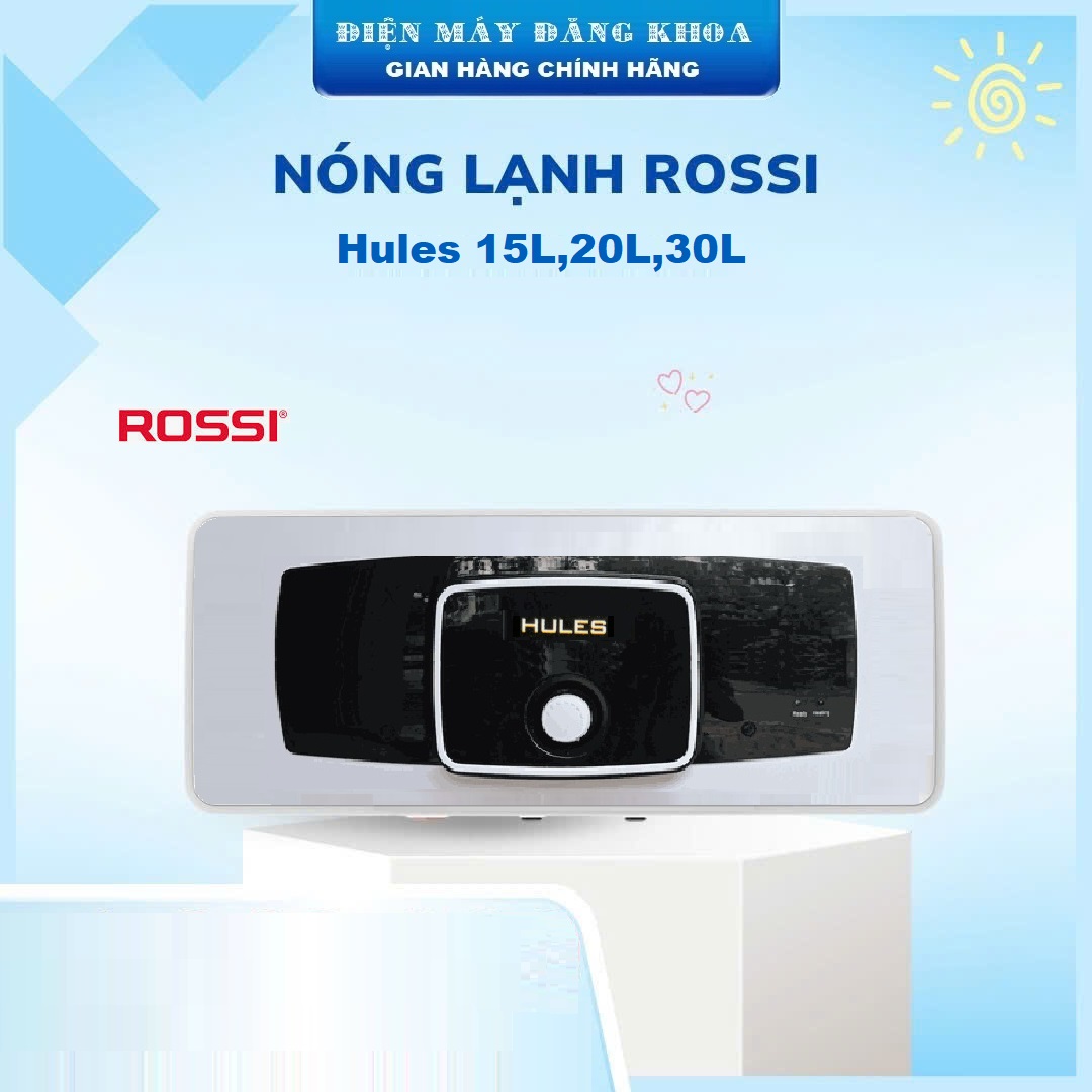 Bình nóng lạnh Rossi Lusso HULES LS20SQ 20 lít ngang