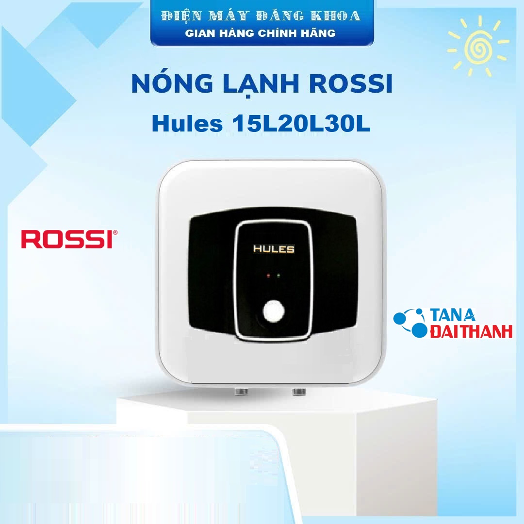 Bình nóng lạnh vuông Rossi Lusso Hules 30L