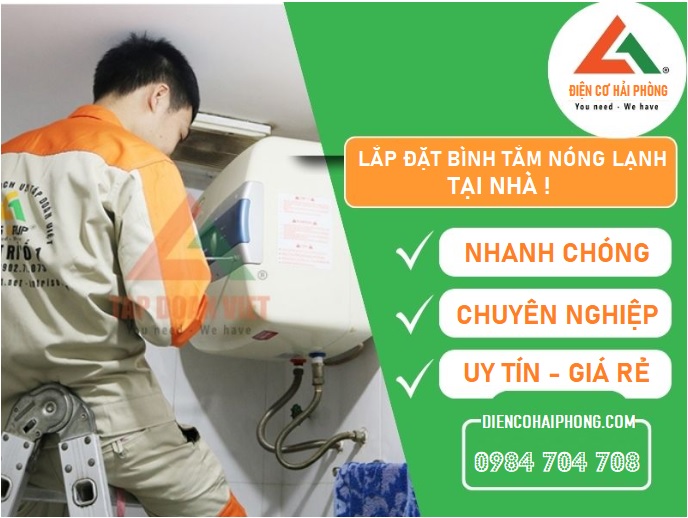 Bảng giá lắp đặt bình tắm nóng lạnh tại nhà