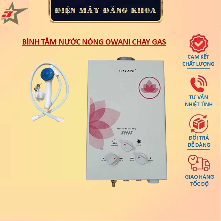 Bình Nước Nóng Dùng Gas Owani
