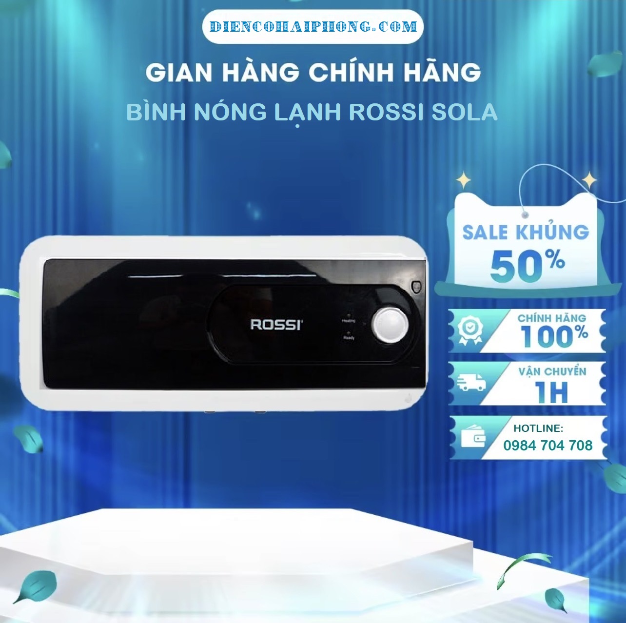 Bình nóng lạnh Rossi Sola 20L RSA 20SL