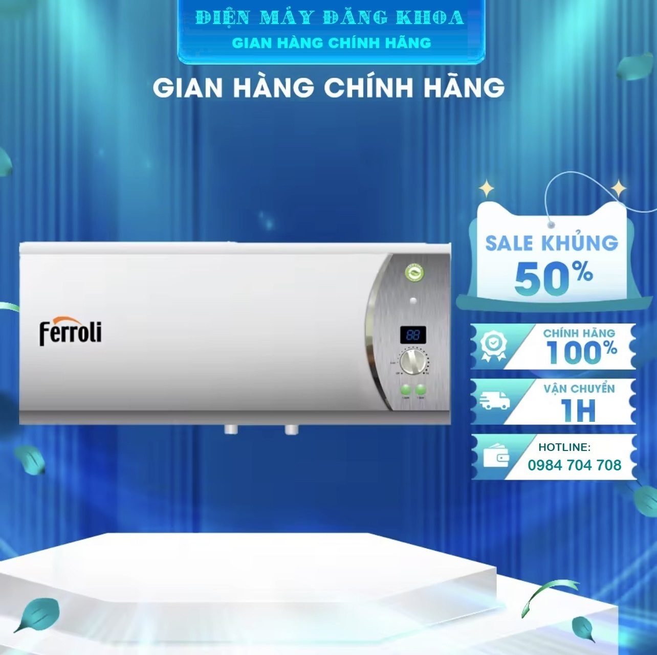 Bình nóng lạnh Ferroli VERDI-AG+ 30L