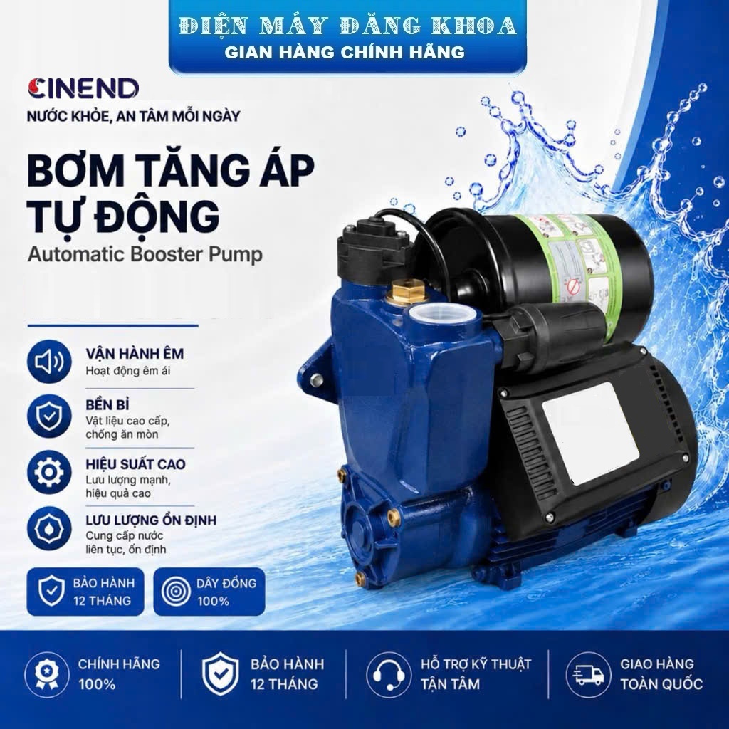 Máy bơm tăng áp điện tử thông minh CINEND PWZ400 400W