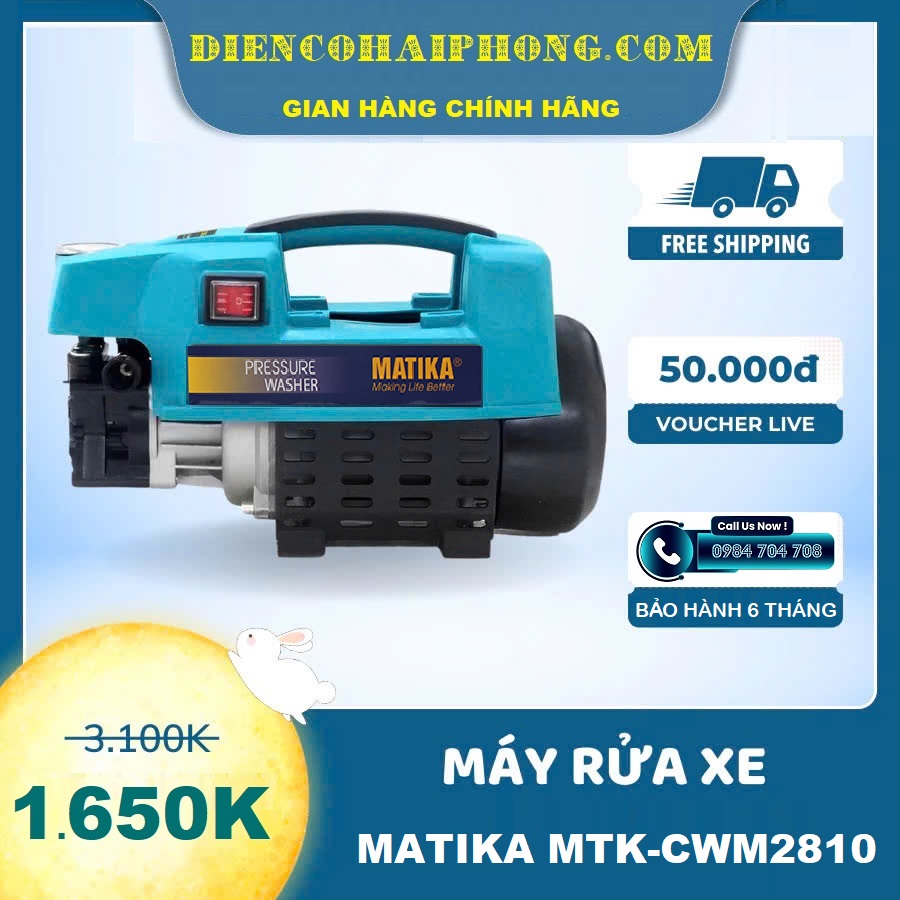 MÁY RỬA XE MATIKA MTK-CWM2810 ( HẾT HÀNG )