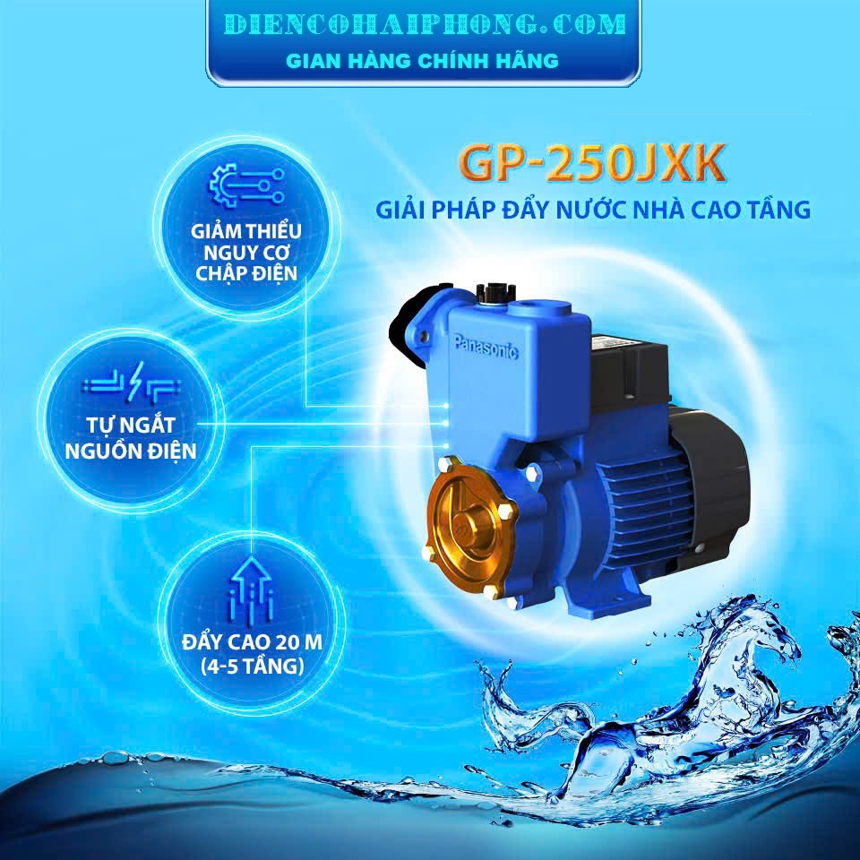 Máy bơm nước đẩy cao Panasonic GP-250JXK-NV5 250W