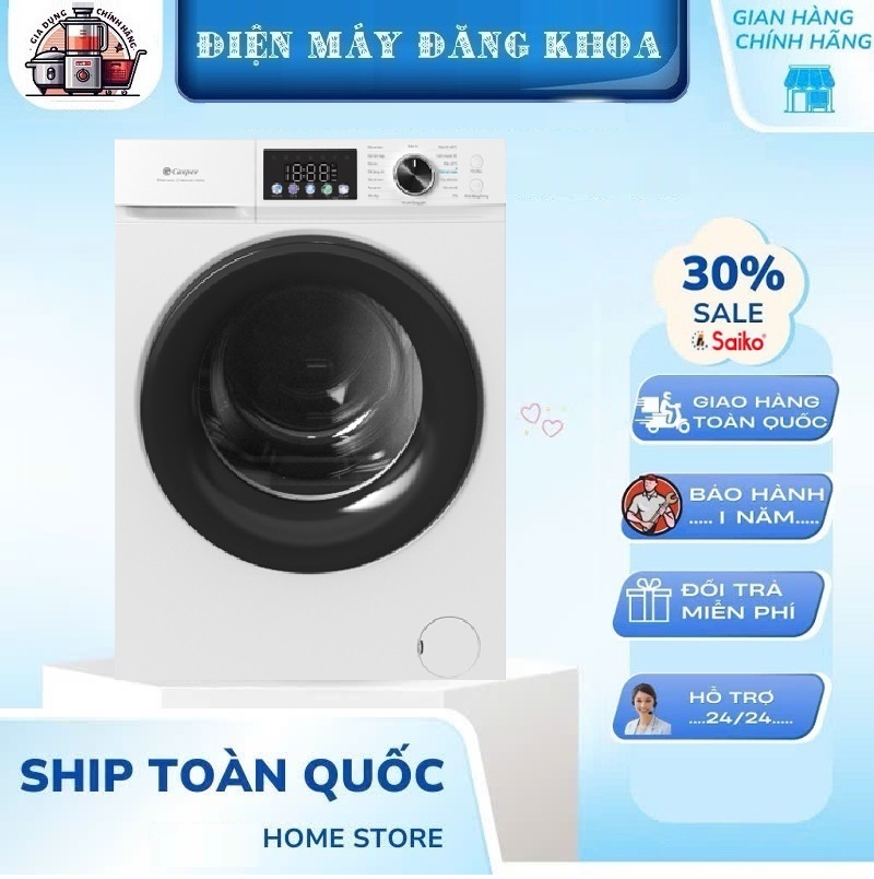 Máy Giặt Casper Inverter 8Kg WF-D8VWR1