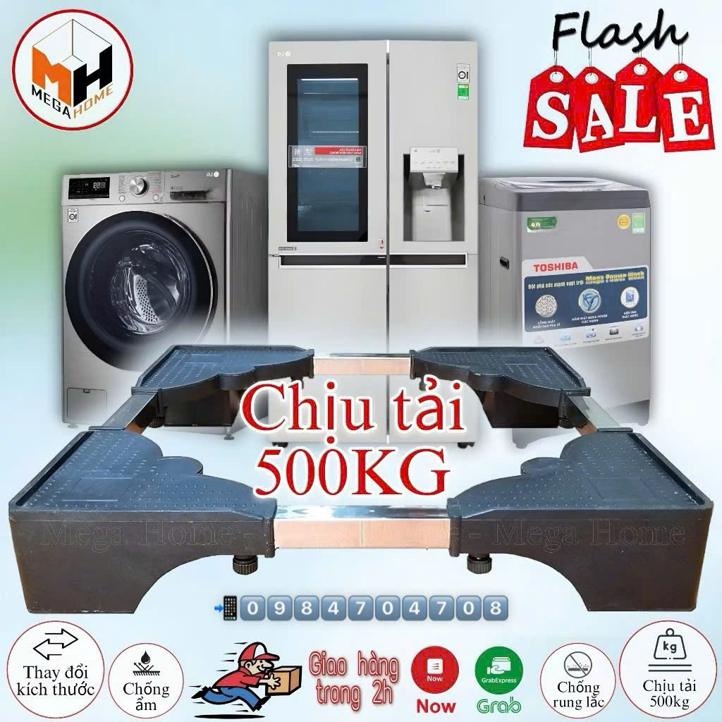 Chân kệ đa năng máy giặt , tủ lạnh Hoàng Long