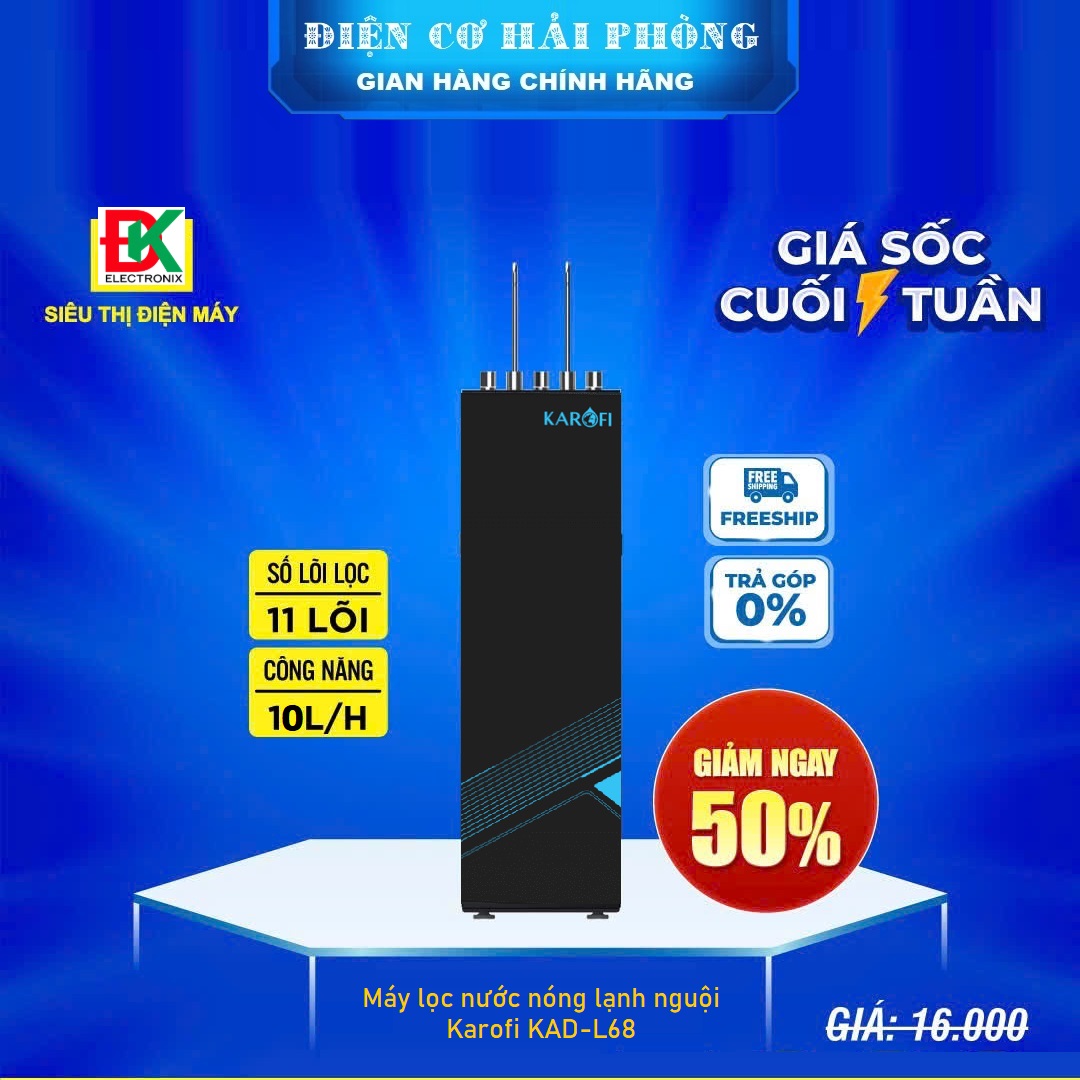 Máy lọc nước nóng lạnh nguội Karofi KAD-L68