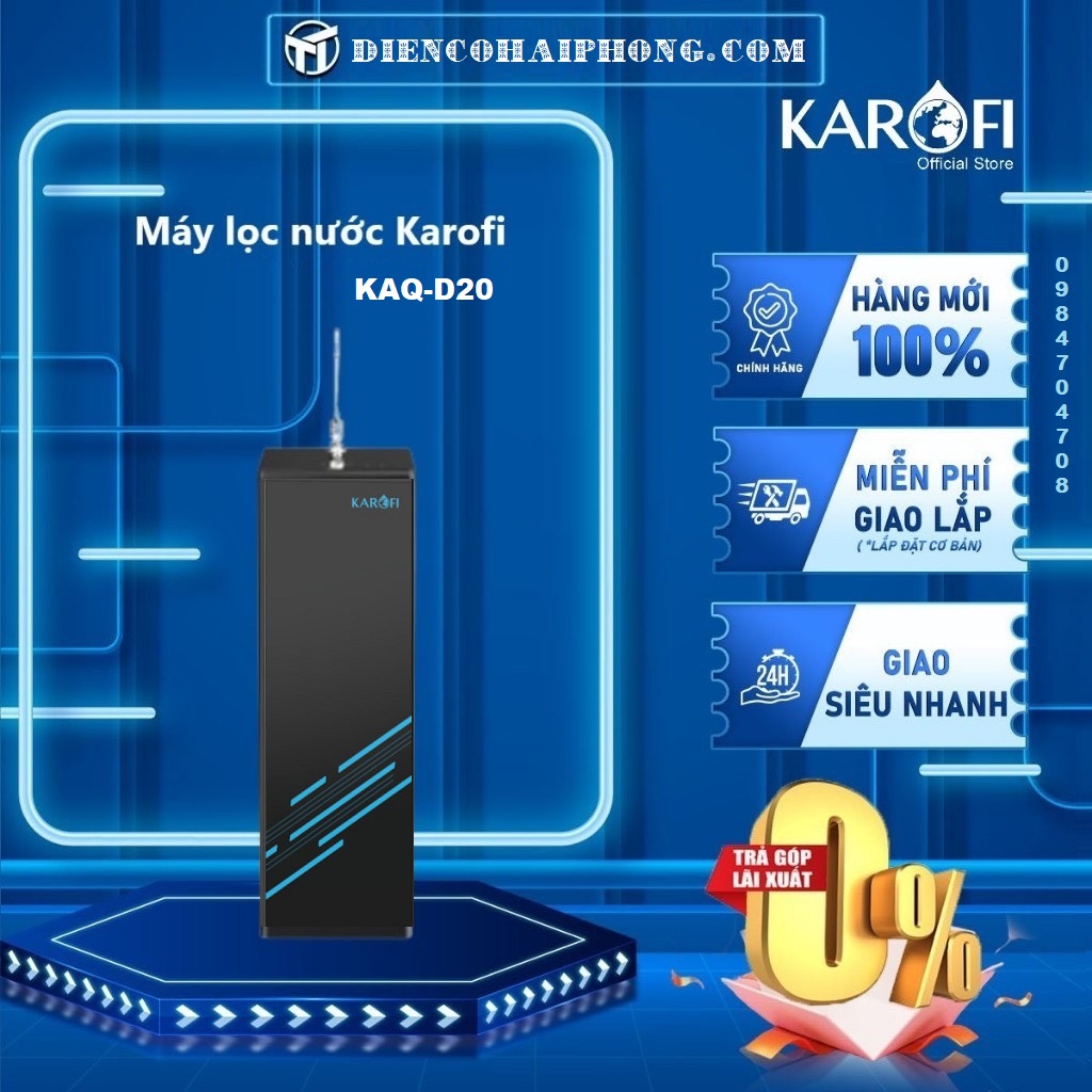 Máy lọc nước RO Karofi KAQ-D20