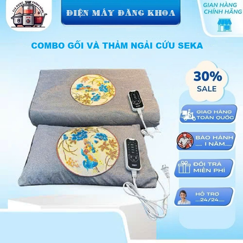 Combo Thảm và Gối ngải cứu Seka