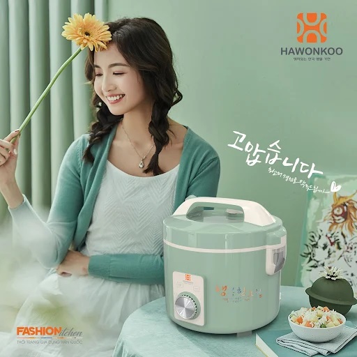Nồi cơm điện nắp gài Hawonkoo RCH-154-GE/CE 1,5L