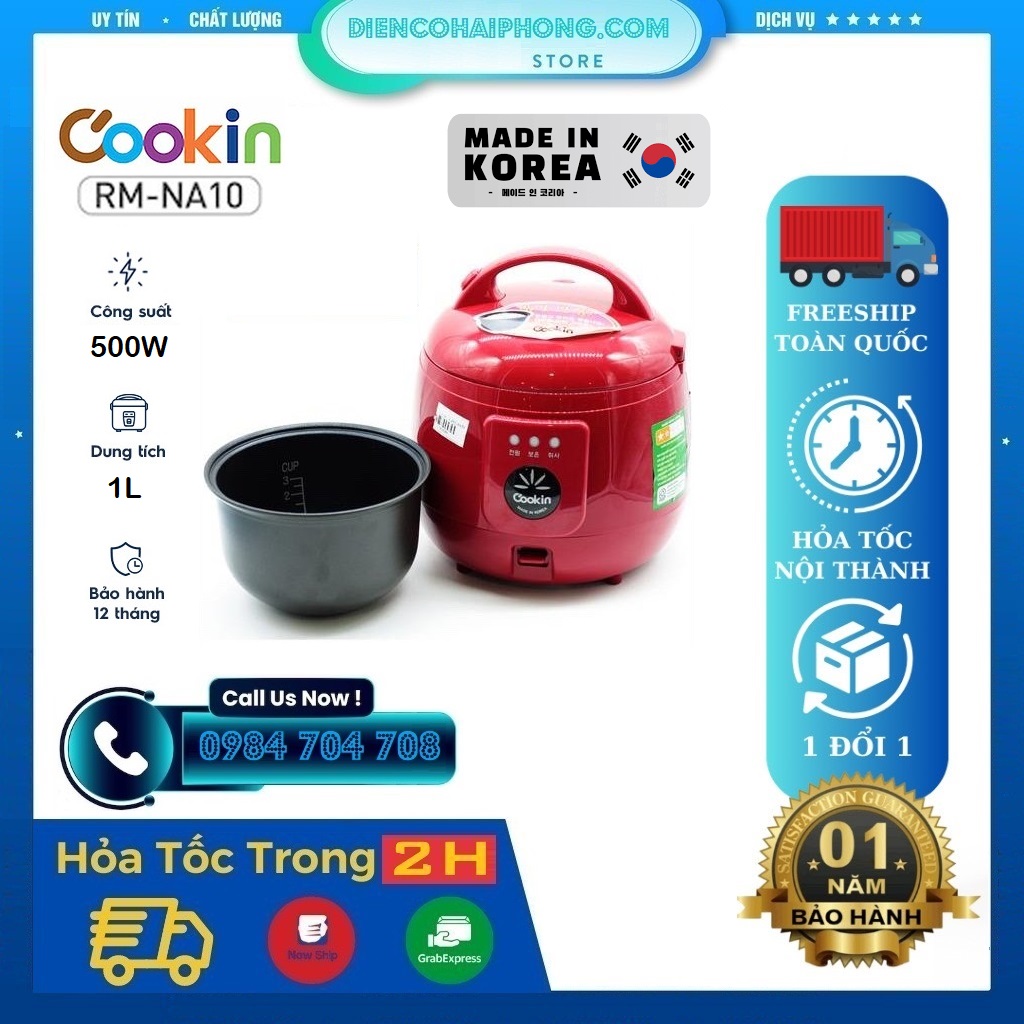 Nồi cơm điện Cookin RM-NA10 1L Korea