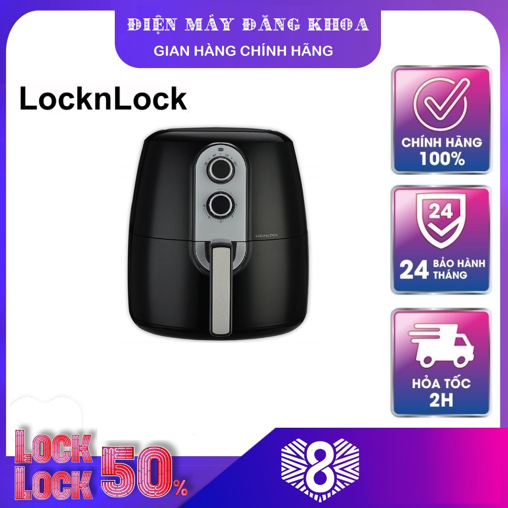 Nồi Chiên Không Dầu Lock&Lock EJF351BLK (5.2L)