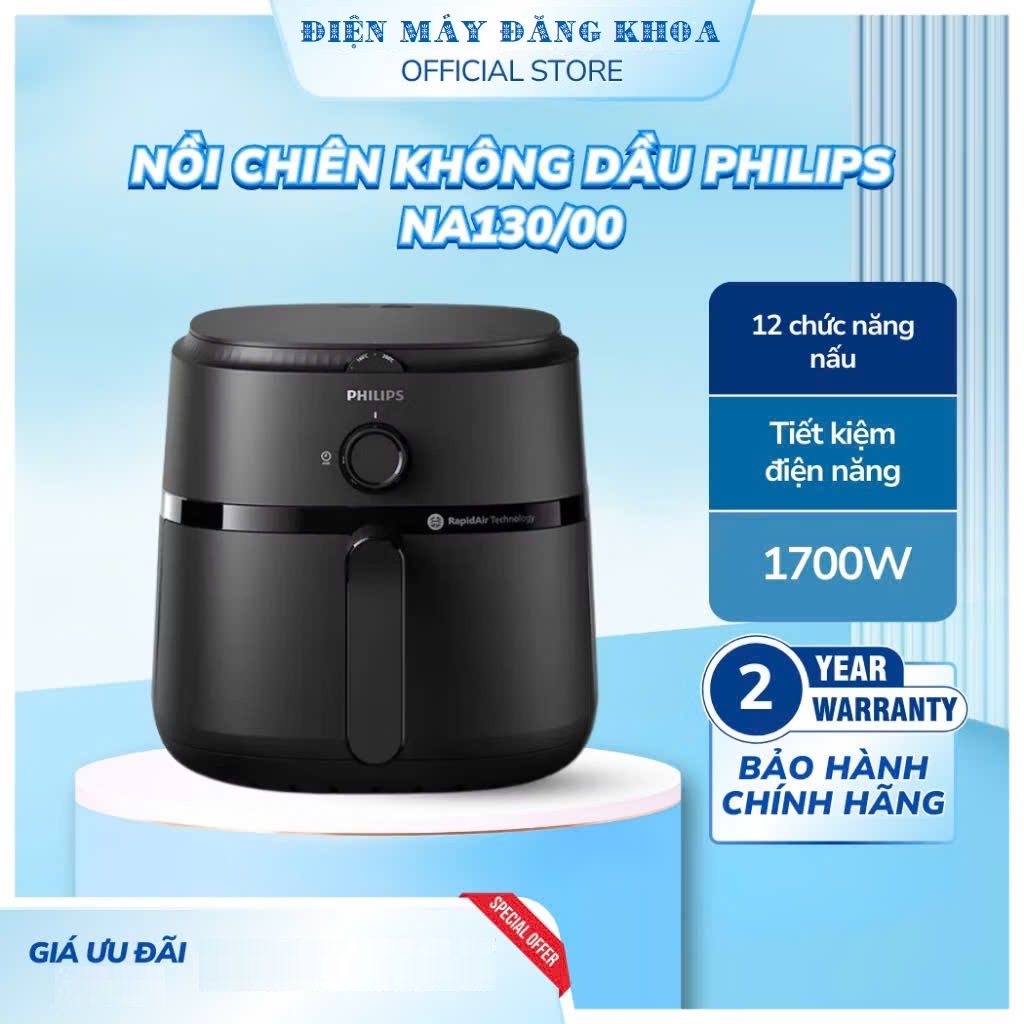 Nồi chiên không dầu Philips NA130/00 6.2 lít
