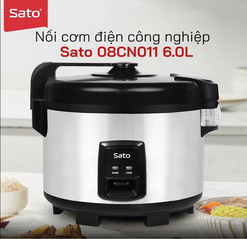 Nồi cơm điện công nghiệp Sato 08CN011 6L ( 3,5kg gạo )