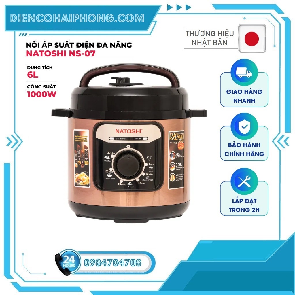 Nồi áp suất điện đa năng Natoshi NS-07