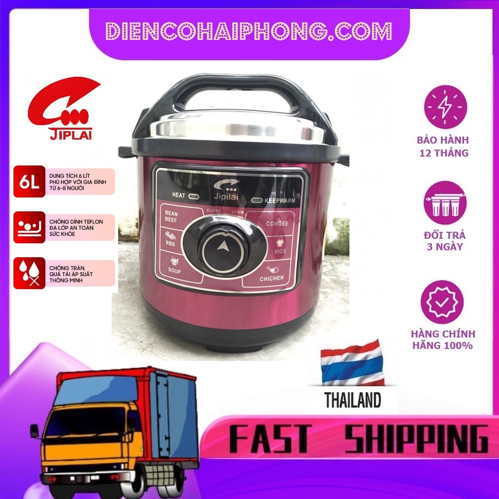 Nồi Áp Suất Điện Đa Năng Jiplai 6L