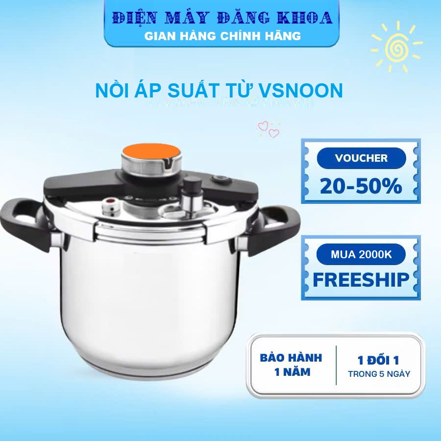 Nồi Áp Suất Inox 304 Đa Năng VSNOON 6L
